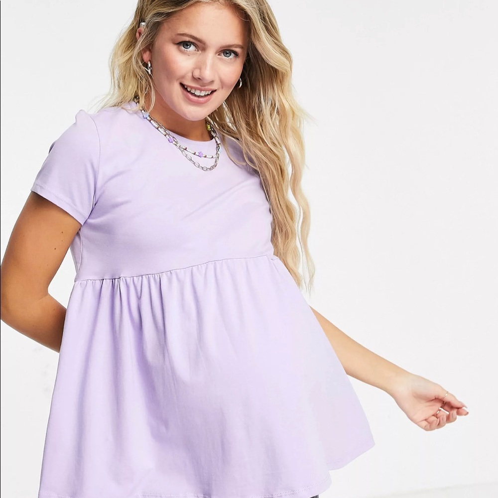 ASOS purple maternity Tee